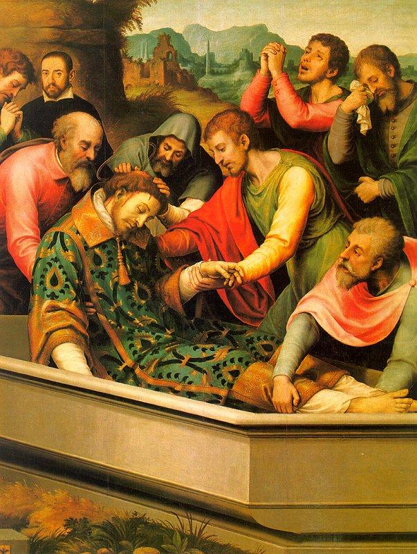 Juan de Juanes The Burial of St.Stephen china oil painting image